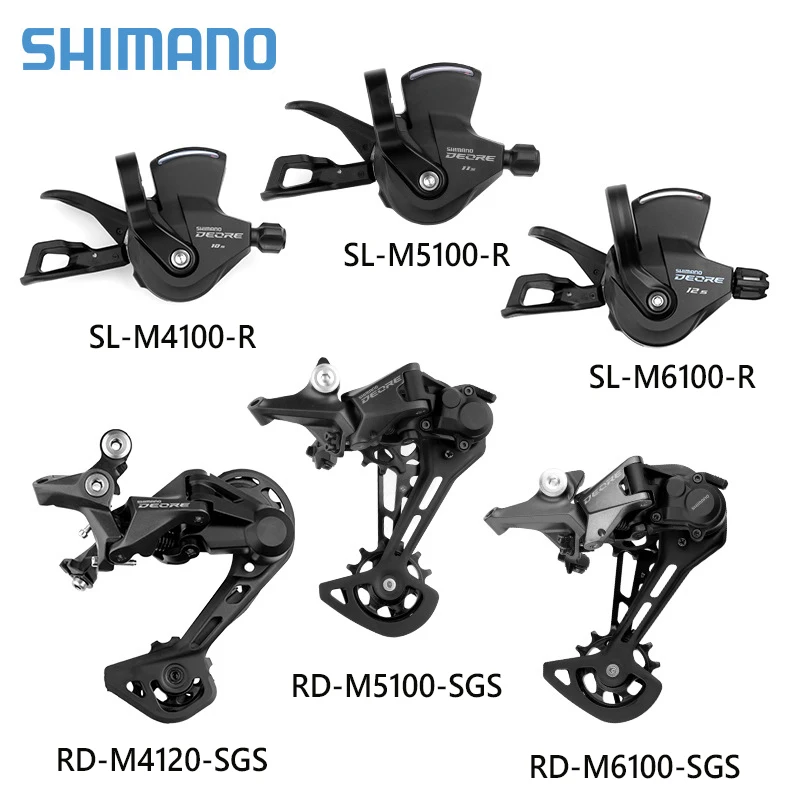 

SHIMANO DEORE RD M6100 12S M5100 11S M4120 M5120 10S SGS Rear Derailleur 10V 11V 12V SHIFT LEVER SL-M4100 Mountain Bike Parts