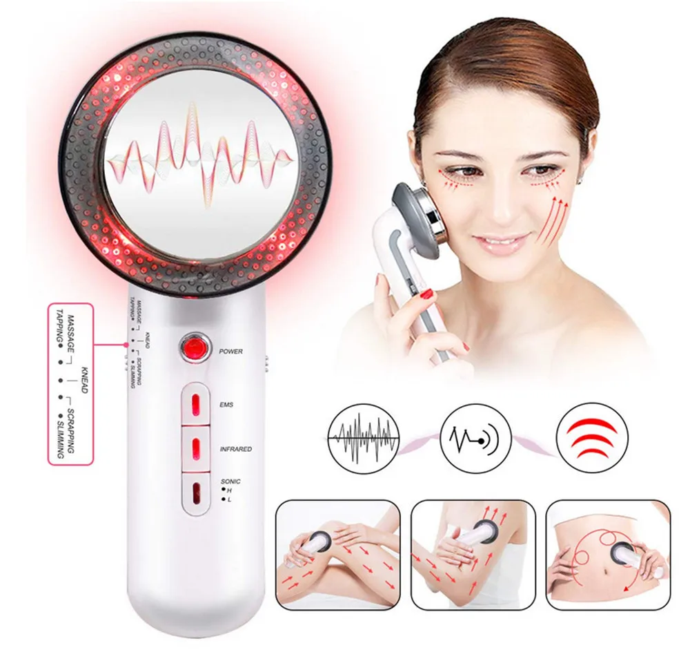 

EMS Body Slimming Massager Ultrasound Cavitation Lipo Fat Burner Machine Galvanic Infrared Ultrasonic Weight Loss Facial Lifting