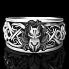 Винтажное мужское кольцо с викингом, лисой, кельтской лисой