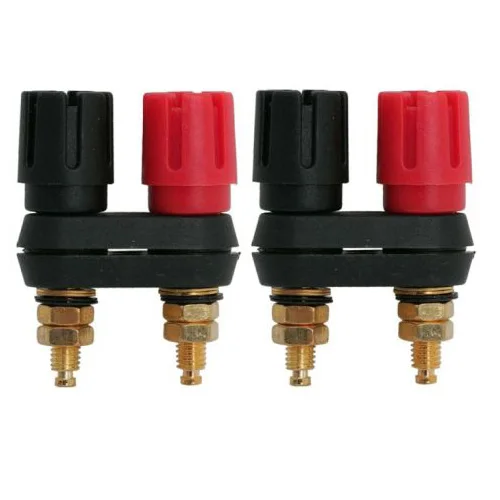 SODIAL(R) Dual Female Banana Plug Terminal Binding Post для усилителя динамика |