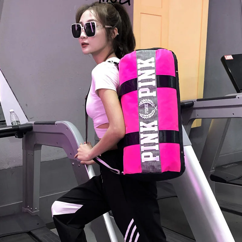 Новинка 2021 недорогая Черная спортивная сумка с блестками женское отделение для