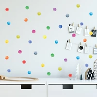 36 pcsset dot wall sticker for kids rooms decoration children baby nursery wall decal colorful dot art stickers home decor