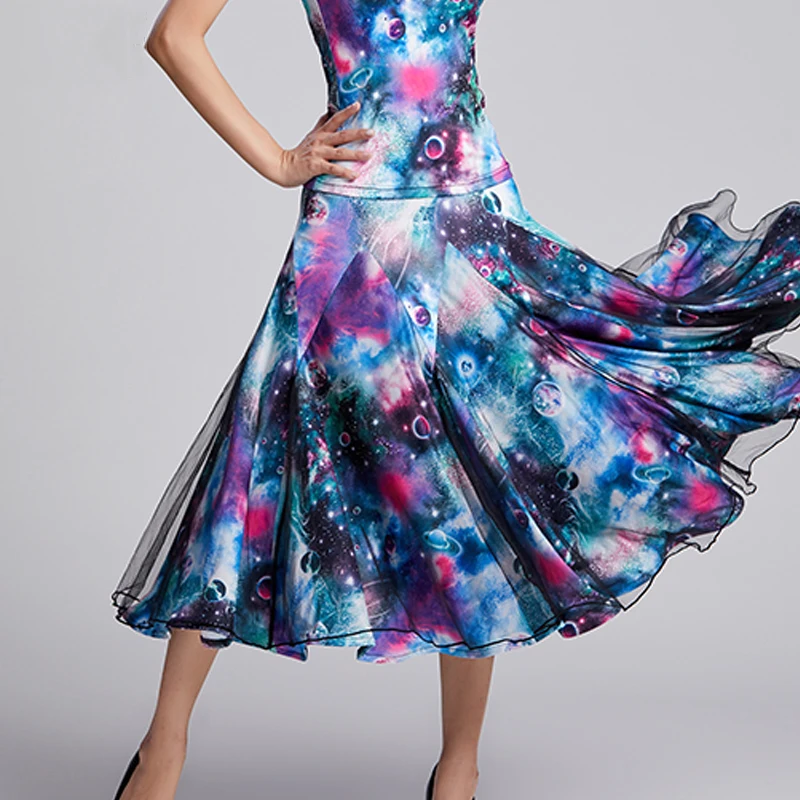 Современная Одежда для танцев новинка юбка бальных национальный стандарт вальс