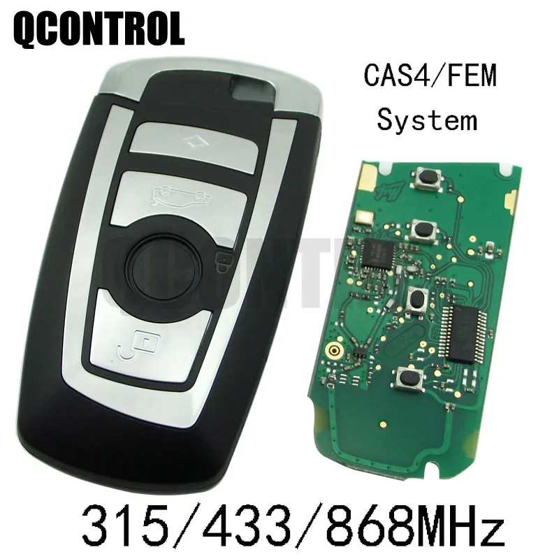 Автомобильный Дистанционный смарт ключ QCONTROL для BMW 1 3 5 7 серии CAS4 система Фем Авто