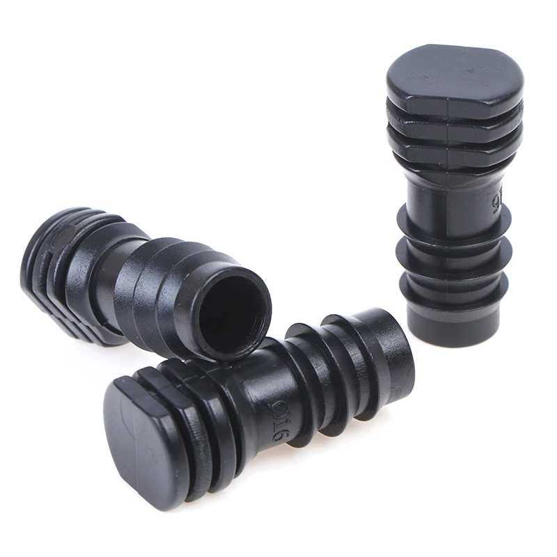 Новые 10 шт. 16 мм концевые заглушки фитинги для труб пластиковый соединитель