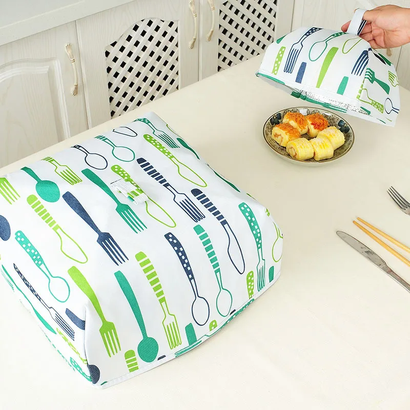 

Dish Cover Dustproof Foldable Food Insulation Dish Cover Aluminum Foil Food Cover Dust Cover for Dining Table