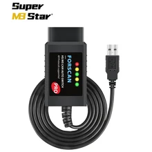 FORScan ELM327 V1.5 USB for Ford Coding OBD2 Scanner Adapter Car Diagnostic Tool HS/ MS CAN Auto Switch F150 F250 F350 F450