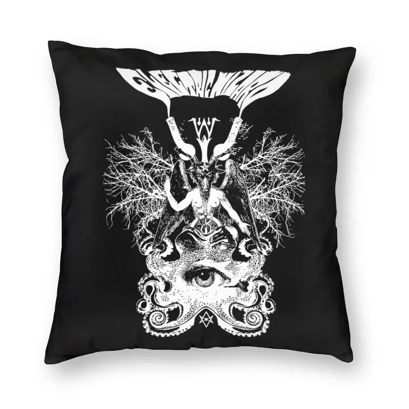 

Baphomet Goat Satanic Devil Cushion Covers Sofa Living Room Satan Square Throw Pillow Cover 45x45cm