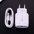 Кабель для быстрой зарядки USB Type-C, 9 В, 3 А, для Samsung F41, A10, Huawei P Smart 2021, Xiaomi Poco x3, Redmi 9, 9c