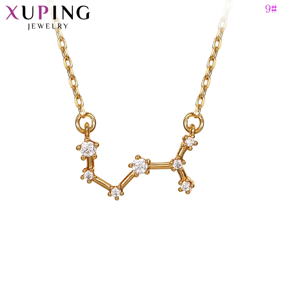 Xuping, Новое поступление, ожерелье, 12 созвездий, ожерелье для женщин, девушек, элегантная цепочка, ювелирные изделия, рождественские подарки, S215.2-46346