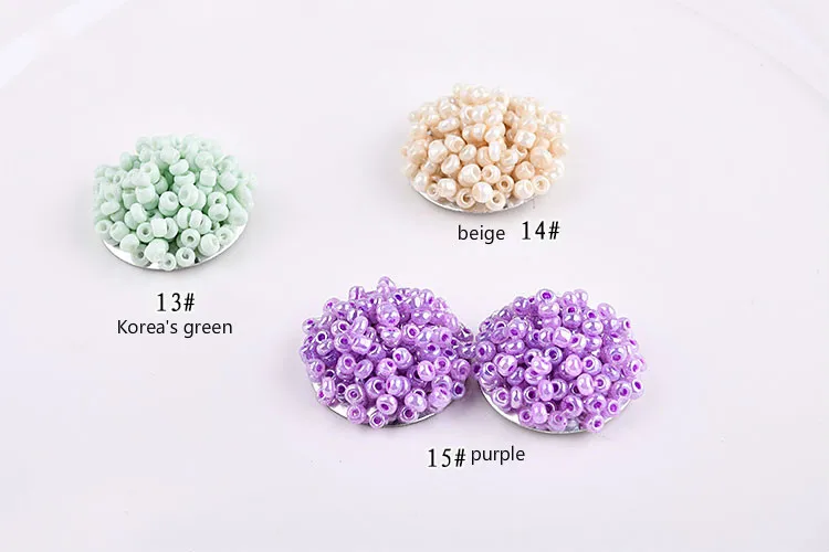 Сделай Сам рисовый шар ручной работы плоский сборка круглые цветы dis серьги для