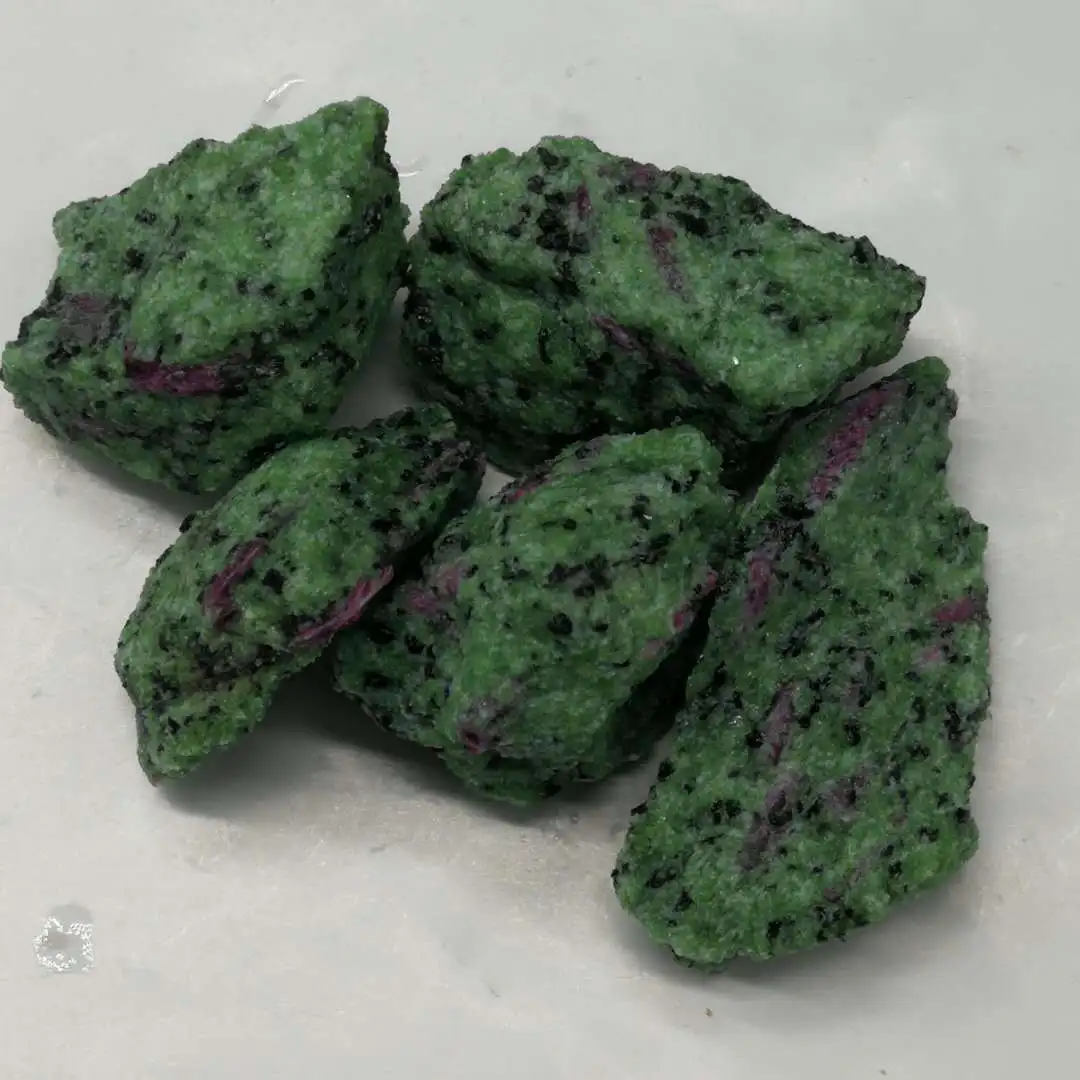100gNatural красный и зеленый образец минерала декоративное озеленение Природный галечник камни и минералы