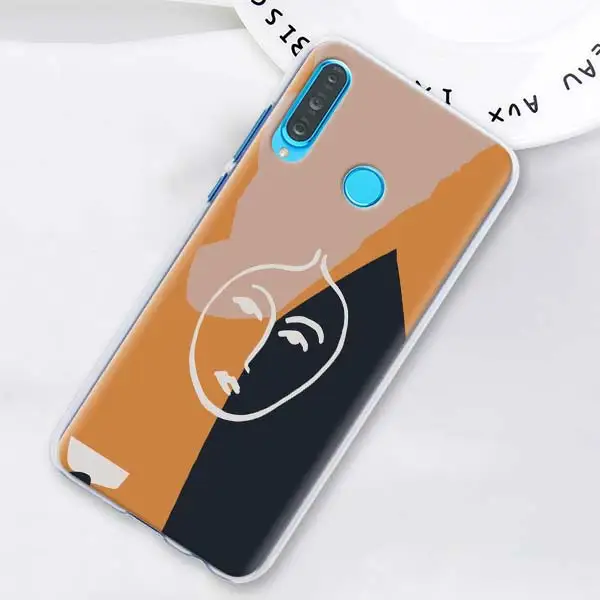Забавный чехол для телефона с абстрактным рисунком лица Матисс для huawei P20 Lite P20 P30 Pro P9 P10 Lite P Smart Plus Твердый Чехол - Цвет: H12