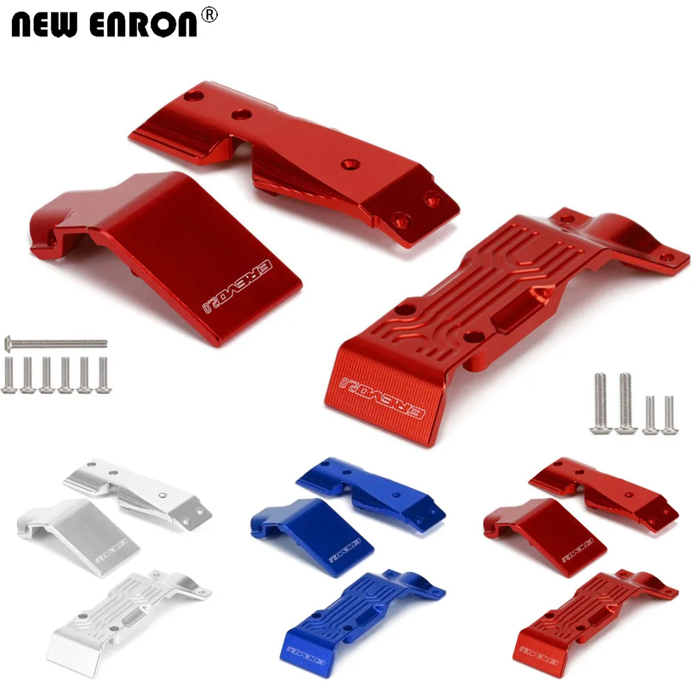 

NEW ENRON Aluminum Front & Rear Skid Plate #8637 Upgrade Parts 1Set FOR RC 1/10 TRAXXAS E-Revo 2.0 VXL 86086-4 Car accessories