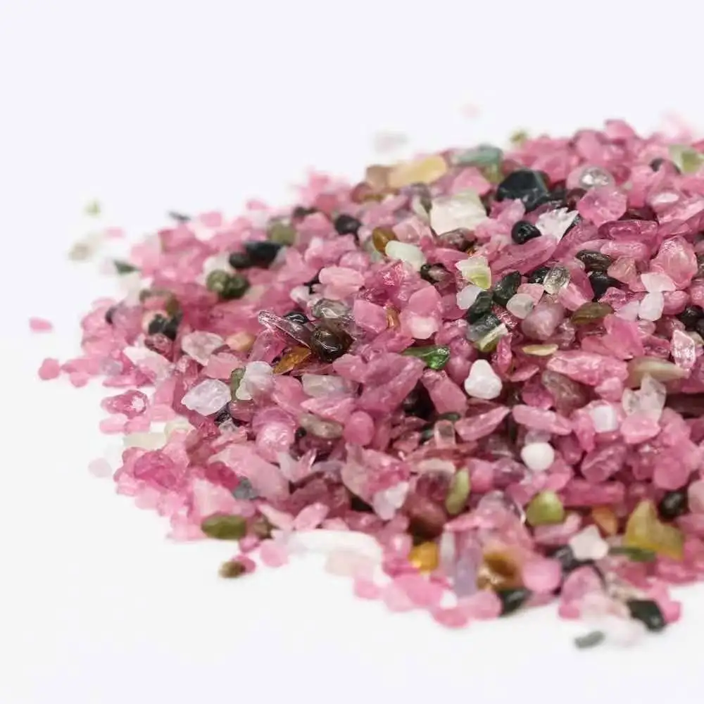 

100g Natural ColorsTourmaline Gravel Crystal Healing Stone 3mm-5mm