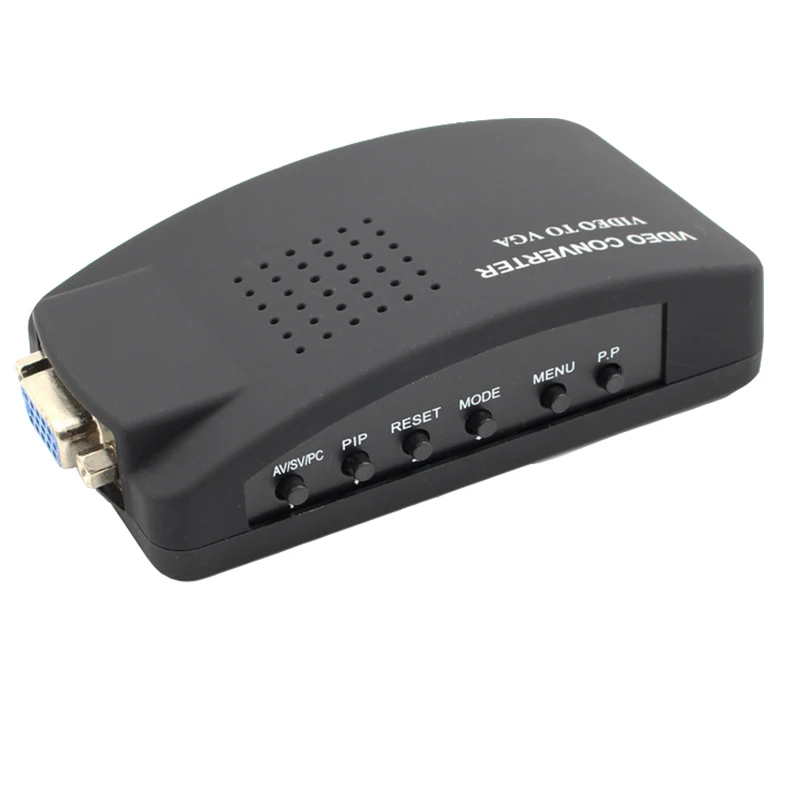Преобразователь с AV на ПК преобразователь RCA VGA = S-video + для DVD VCD монитора in что |