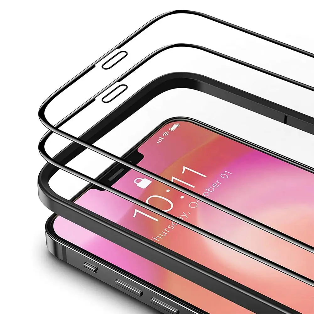 10 шт./лот защитная пленка из закаленного стекла класса люкс для IPhone 12 PRO MAX XR X XS 6 7 8