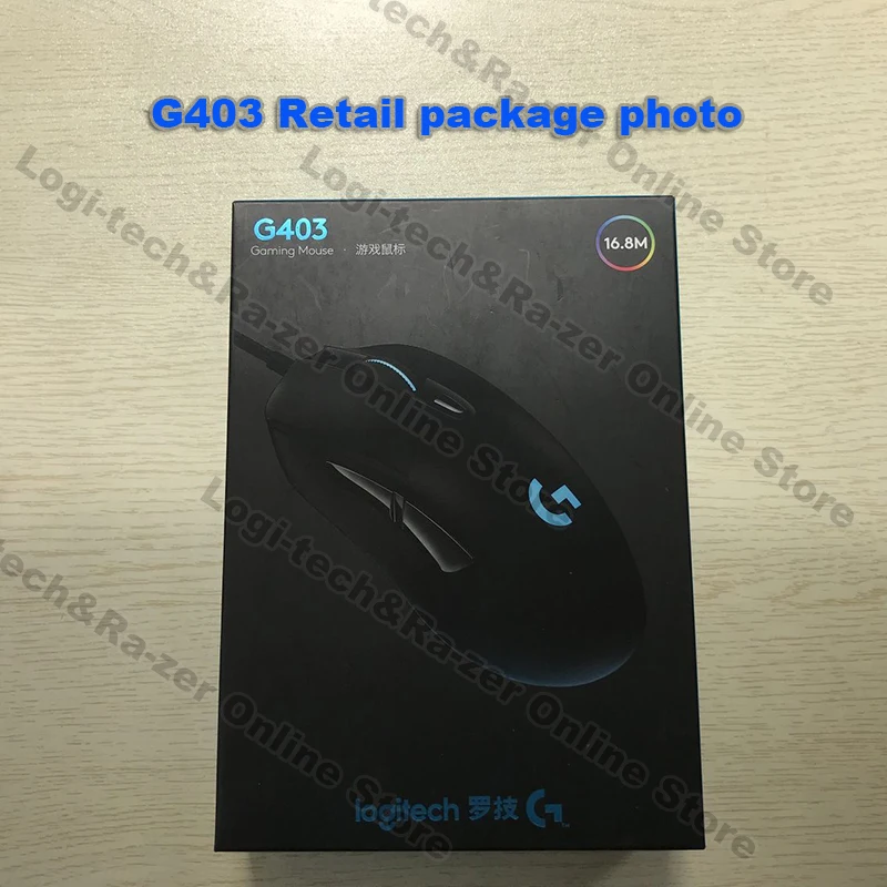 Logitech G403/G403RGB Prodigy Wired/2,4 ГГц Беспроводной игровой Мышь с 6000 Точек на дюйм игровой Сенсор 32-битный Поддержка официальный проверки