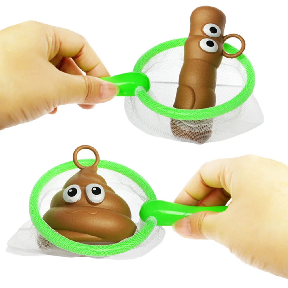 

Fishing Game Marine Biological Cognitive Fishing For Floaters Puzzle Toys Funny Fishiing Toys Poo Float Bathing Prank Toys