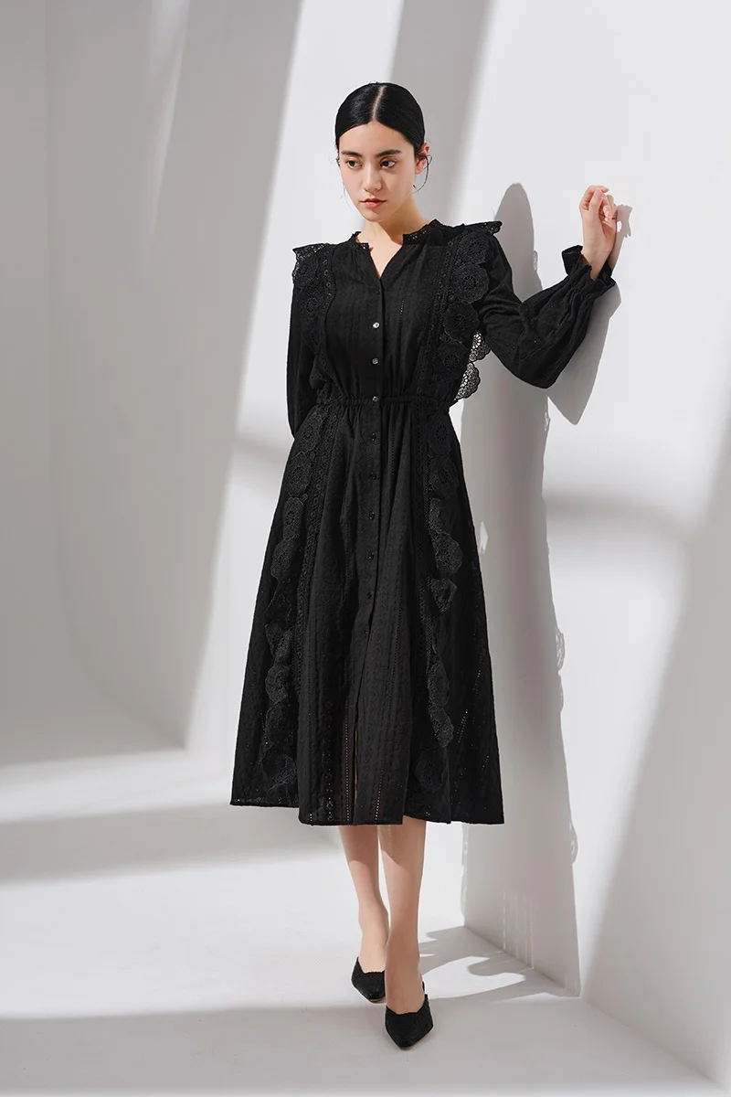

Wlq03190 Jasmine elegant French court style lace embroidery first love skirt