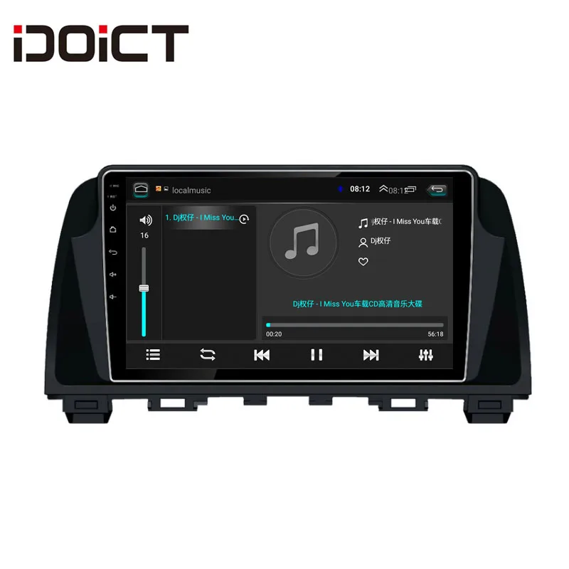 Автомобильный DVD плеер IDOICT Android 8 1 GPS навигация мультимедийный для Mazda 6 Atenza радио