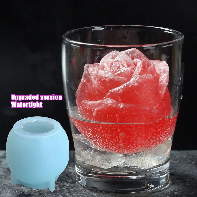 Силиконовая форма для льда в форме розы 3D пресс-форма коктейлей холодного чая