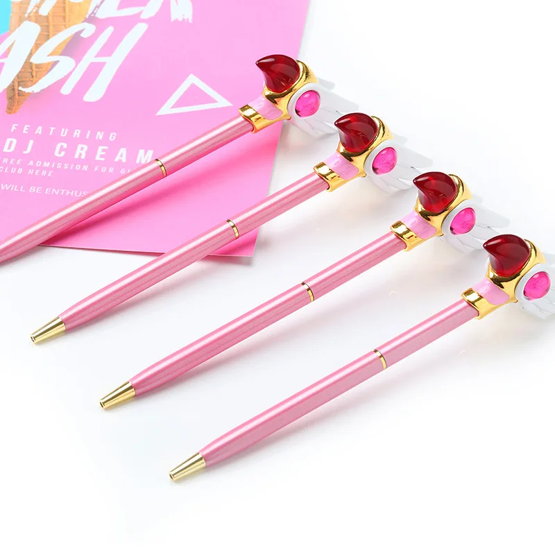 Гелевая ручка с рисунком из аниме карты 0 5 мм металлическая волшебная шариковая