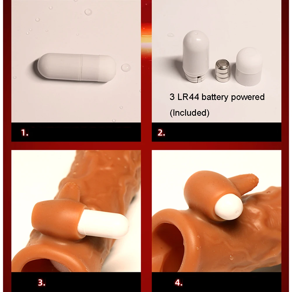 Секс игрушки из жидкого силикона для мужчин манжеты пениса вибрирующие