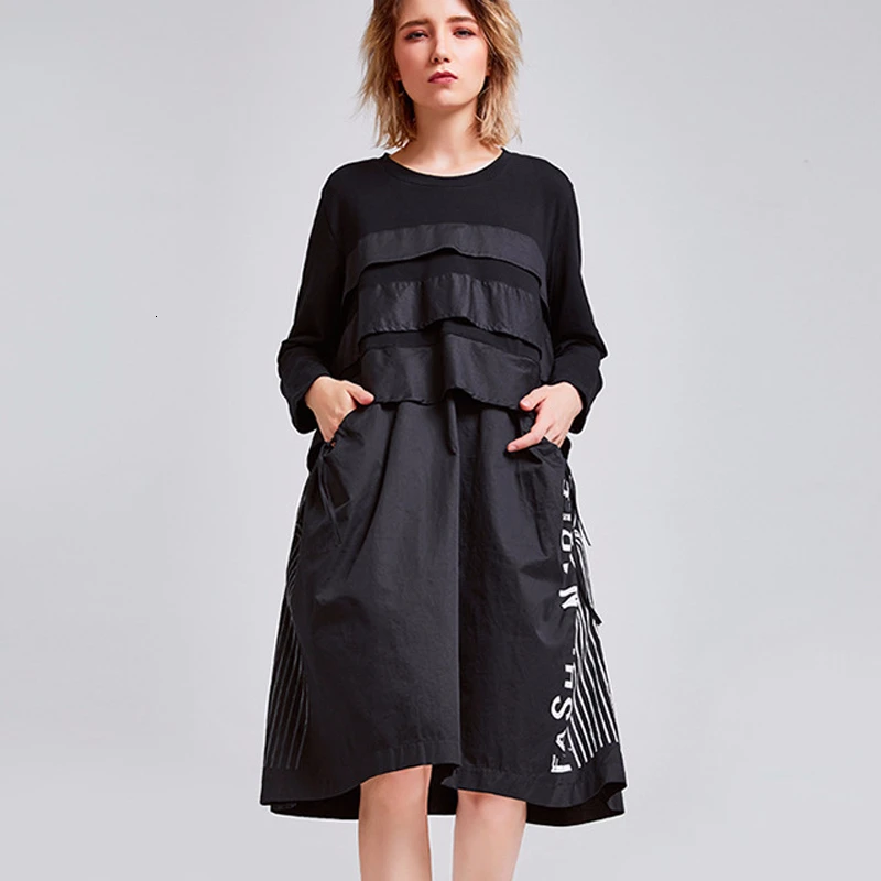 Max LuLu/ осеннее корейское модное Стильное Дамское Платье в стиле пэчворк Женская винтажная одежда с принтом Роскошные вечерние платья больших размеров
