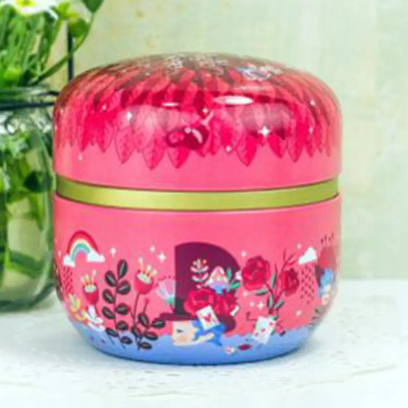Новые банки для чайных конфет, круглая жестяная коробка с 2 крышками, контейнер для хранения конфет, ювелирных изделий, органайзер для мелочей, подарочная упаковка, железная коробка