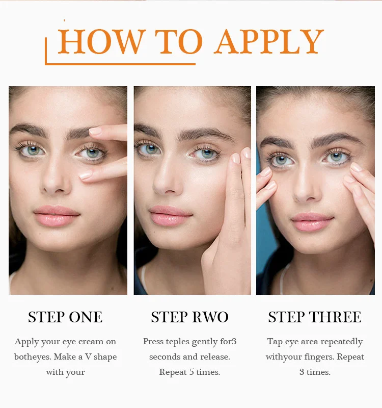 

Vitamin C Remove Dark Circles Eye Serum Lighten Brightening Hyaluronic Acid Anti-Wrinkle Anti Bags Anti Inflammation Skin Care