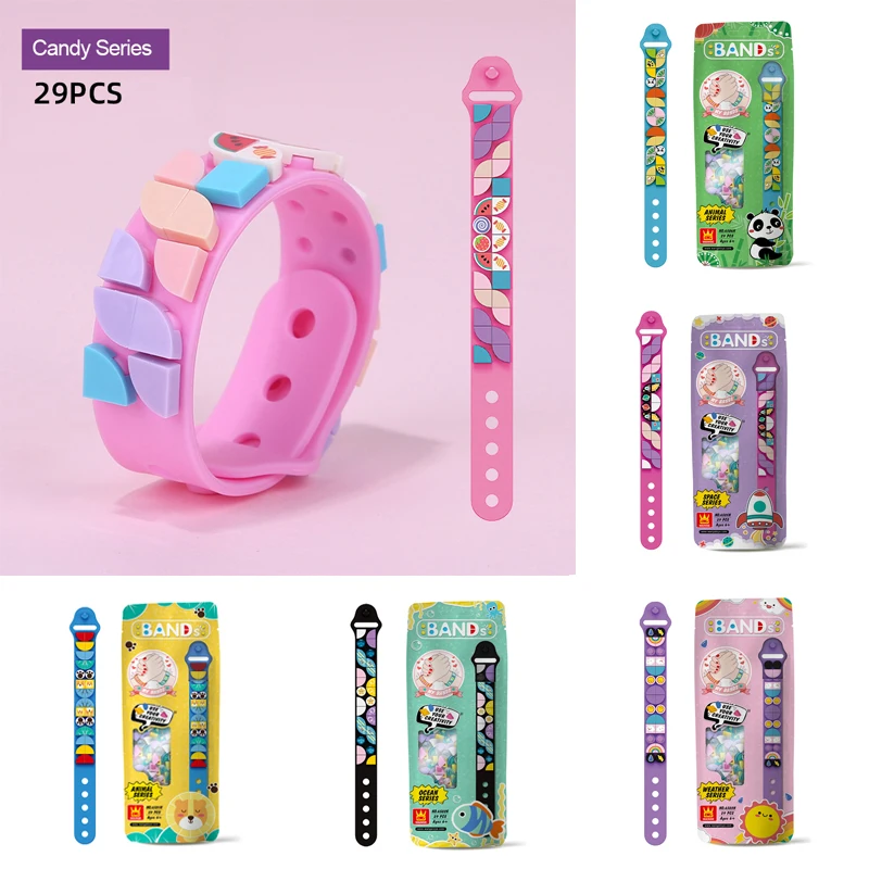 Детская одежда DIY творческие Кирпичи Детские браслет регулируемый Длина