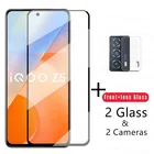 4-в-1 2.5D Закаленное стекло для Vivo iQOO Z5 стекло для iQOO Z5 Z5X Z3 Z1 Z1x защита экрана 9H пленка для объектива камеры iQOO Z5 Z5X