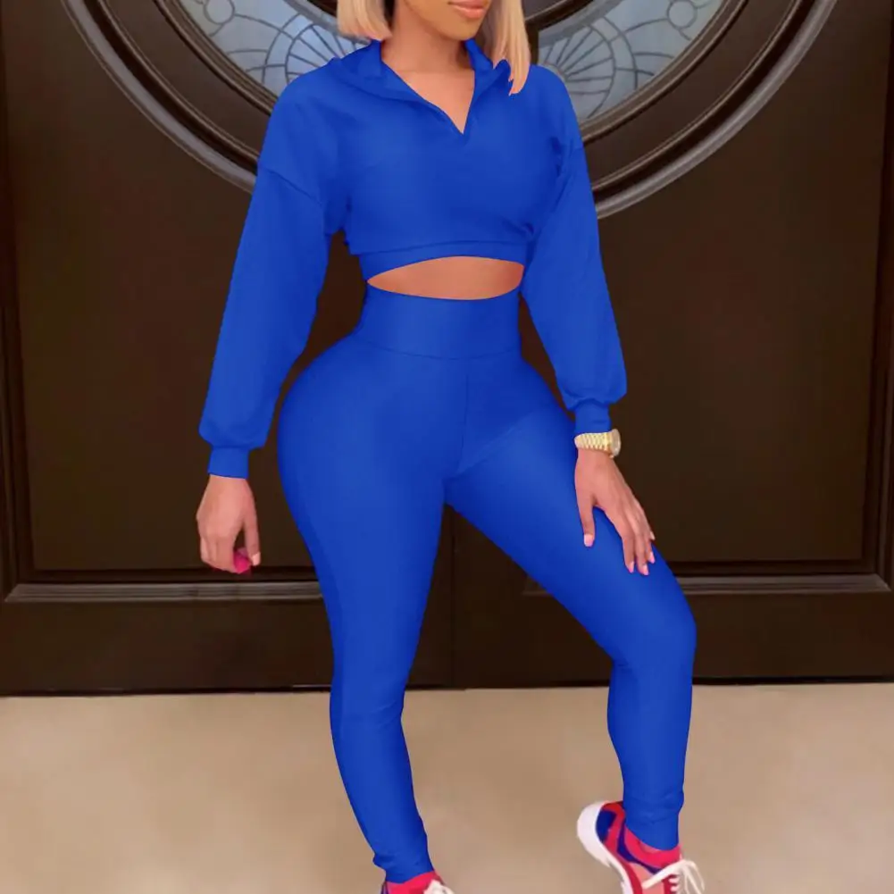 

Two Piece Set Women Tracksuit Zip Crop Top+Biker pants Sets Fitness Sport Outfits Summer Clothes Femme Streetwear New