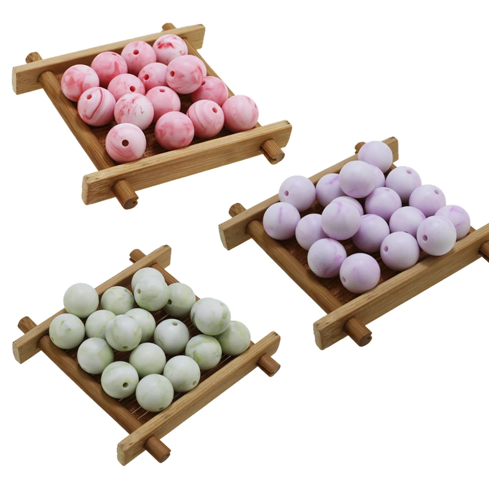 

100pcs 15mm silicone Teething Beads 10mm DIY set Silicone Bead 12mm For Chewable Necklaces Accessories Nursing Teether Toys