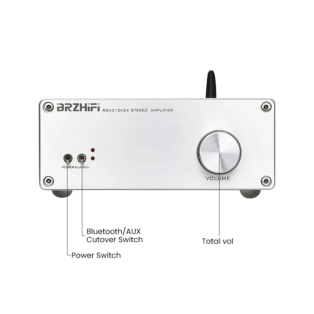 Усилитель звука BRZHIFI с Bluetooth 70 Вт усилители HIFI RSN312H24 стерео усилитель поддержкой