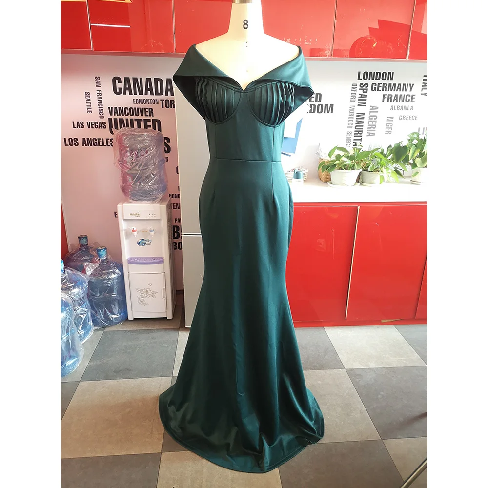 Элегантный Вечеринка сексуальное платье с открытыми плечами оборками Русалка