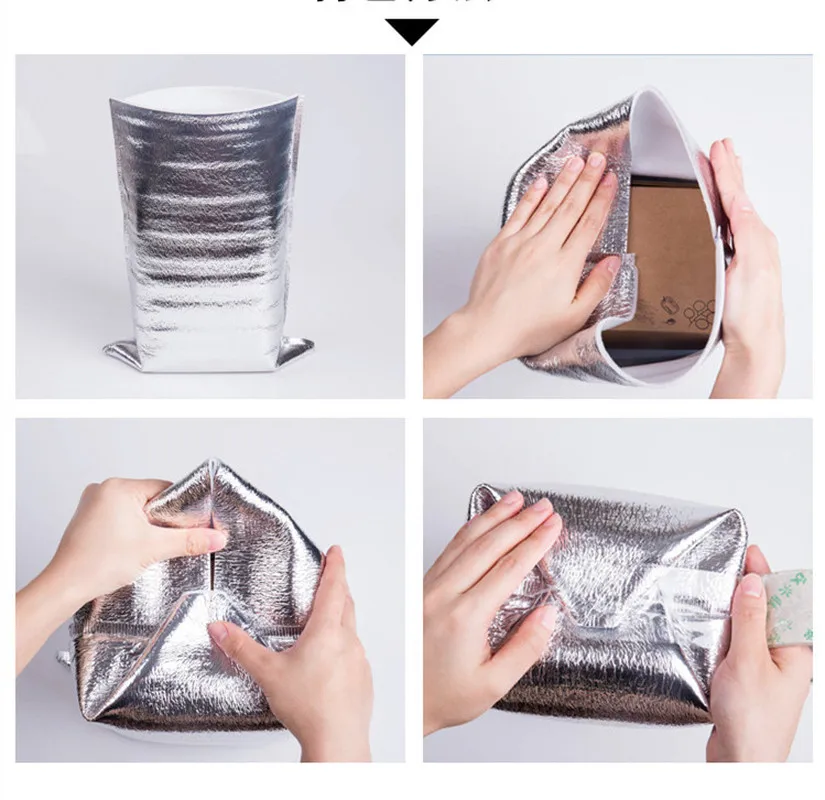 10 шт. сумка-холодильник для завтраков изоляция складной Пикник портативный холодильник Термосумка для еды еды сумка для напитков изолированная сумка