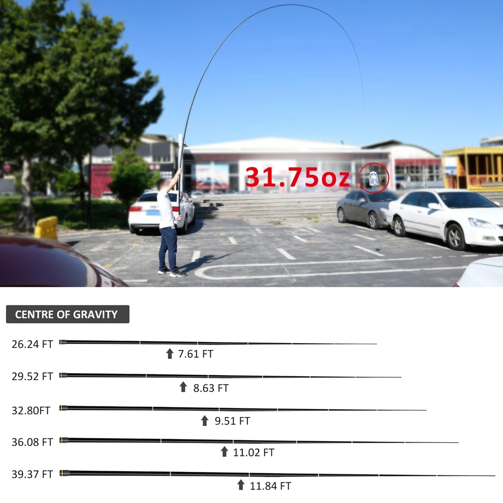 

Goture SPARKOL 9M 10M 11M Carp Fishing Pole Long Casting Super Hard Carbon Fiber Stream Carp Feeder Fishing Rod with Free 3 Tips