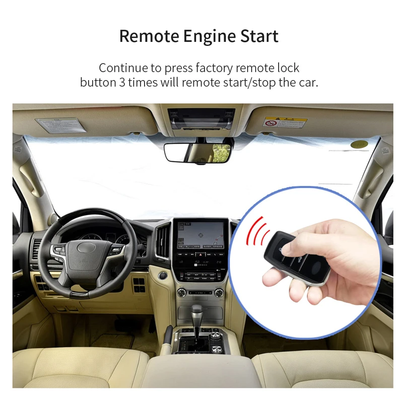 EASYGUARD дистанционный стартовый набор для Land Cruiser 2009-2020 с oem кнопочной только