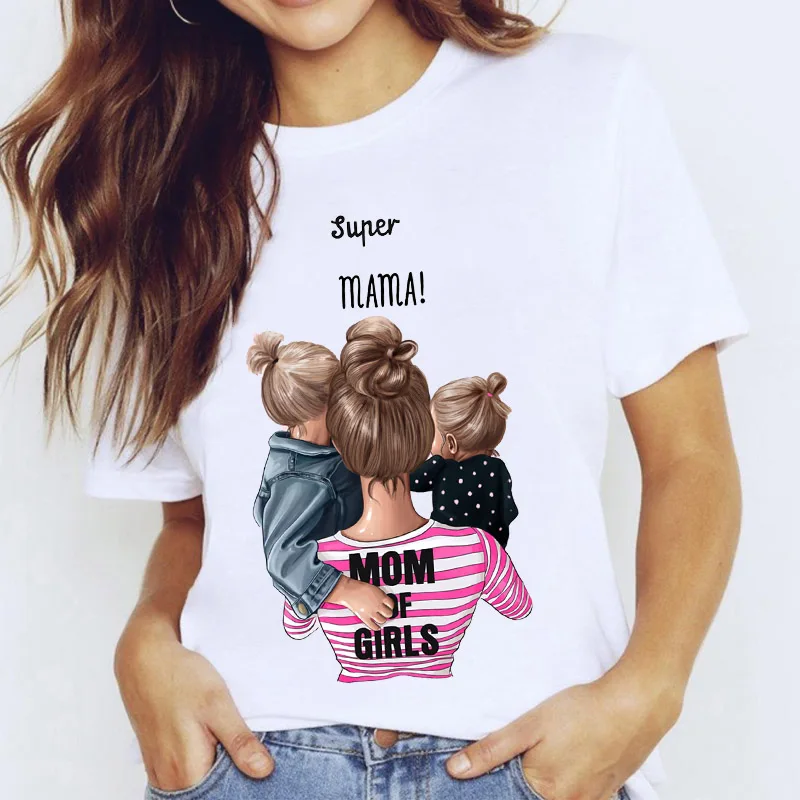 

Women T-shirts Summer Cartoon Mom Life Print MAMA Fashion Ladies T shirt Harajuku Female Tee Tops Graphic Tee Shirt femme 2021