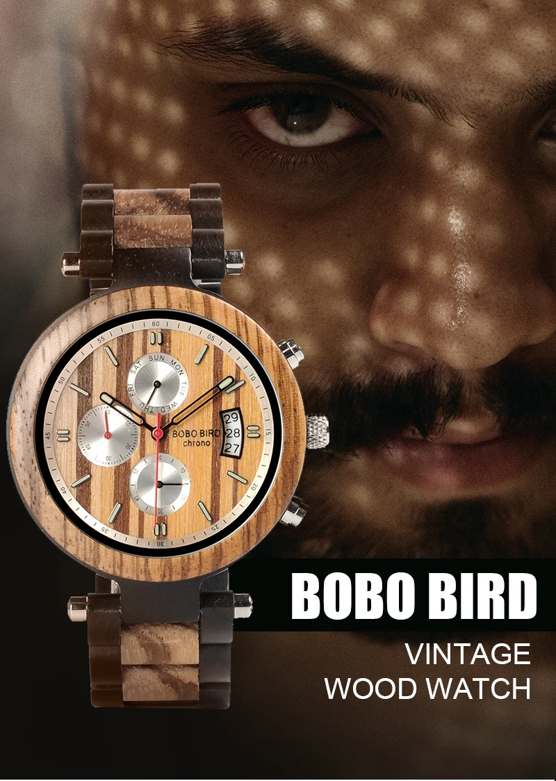 Reloj hombre BOBO BIRD деревянные мужские часы Luminoust часы мужские спортивные наручные кварцевые задняя крышка индивидуальные для Рождественский подарок