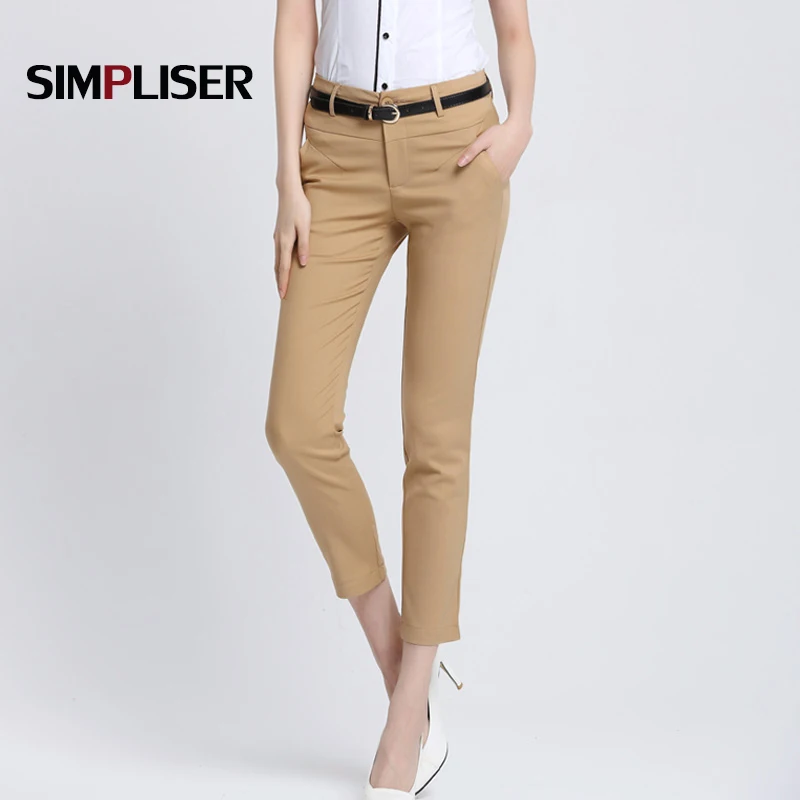 2021 капри брюки для женщин девушек офиса Повседневная обувь узкие по щиколотку