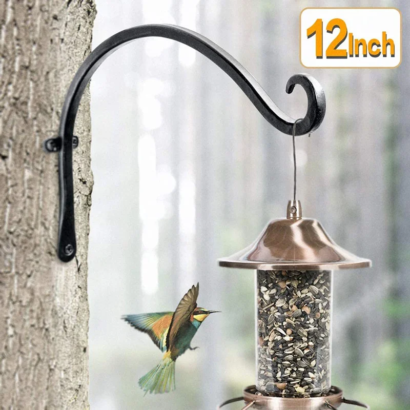 

2pcs Plant Hangers Outdoor Heavy Duty Plant Hooks for Flower Basket Wind Chime Lantern Hanging Plant Bracket FAS6