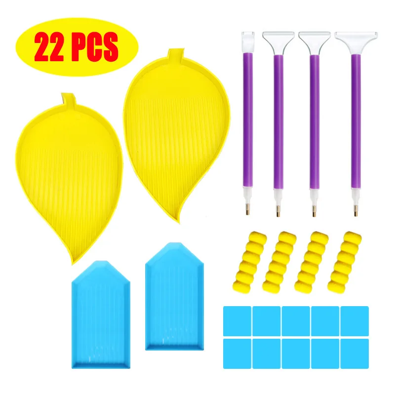 

Инструмент для алмазной живописи 5D «сделай сам», большая емкость, лоток для алмазной мозаики с точечной ручкой, лоток для сверления и аксесс...