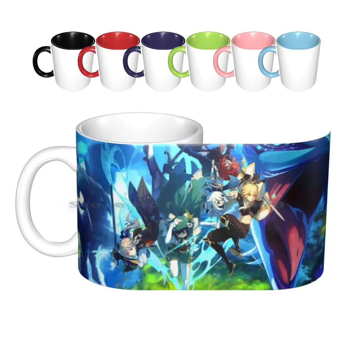 

4k Genshin Impact Ceramic Mugs Coffee Cups Milk Tea Mug Genshin Impact Genshin Impact Genshin Impact Genshin Impact Genshin
