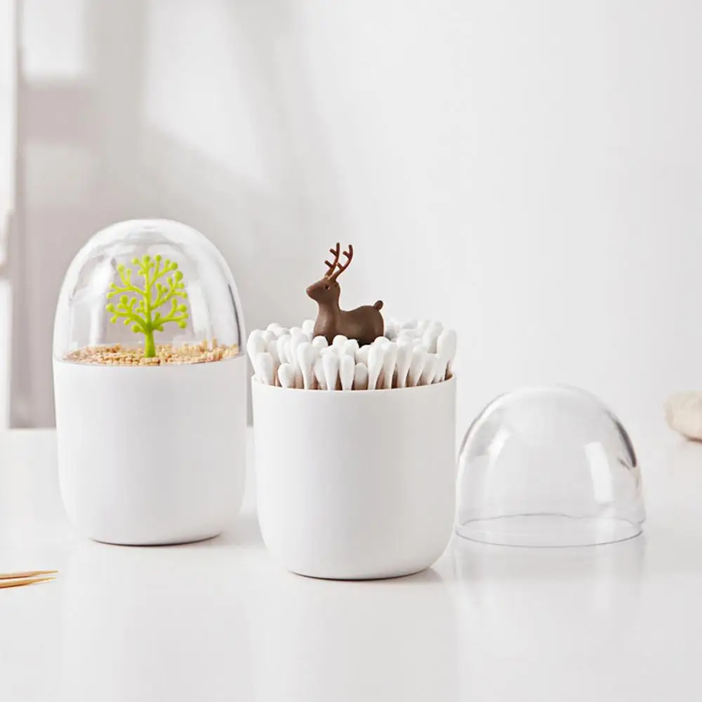 Пылезащитный Настольный ватный тампон держатель в форме бутона диспенсер