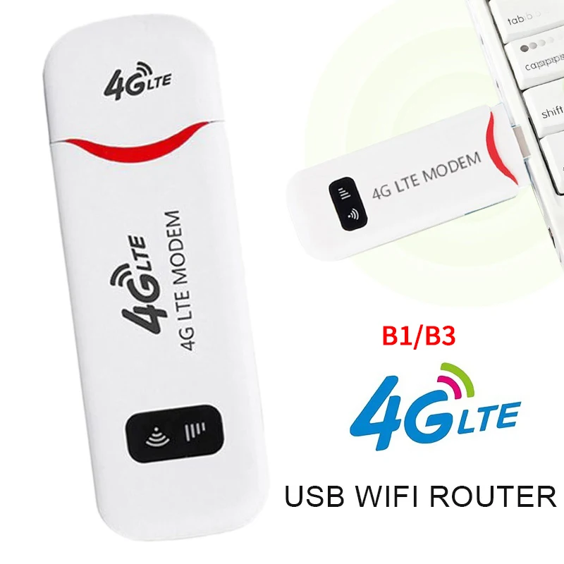 

4G Портативный Hotspot WiFi роутер USB адаптер маршрутизатор мобильный широкополосный 150 Мбит/с LTE с sim-картой азиатской версии