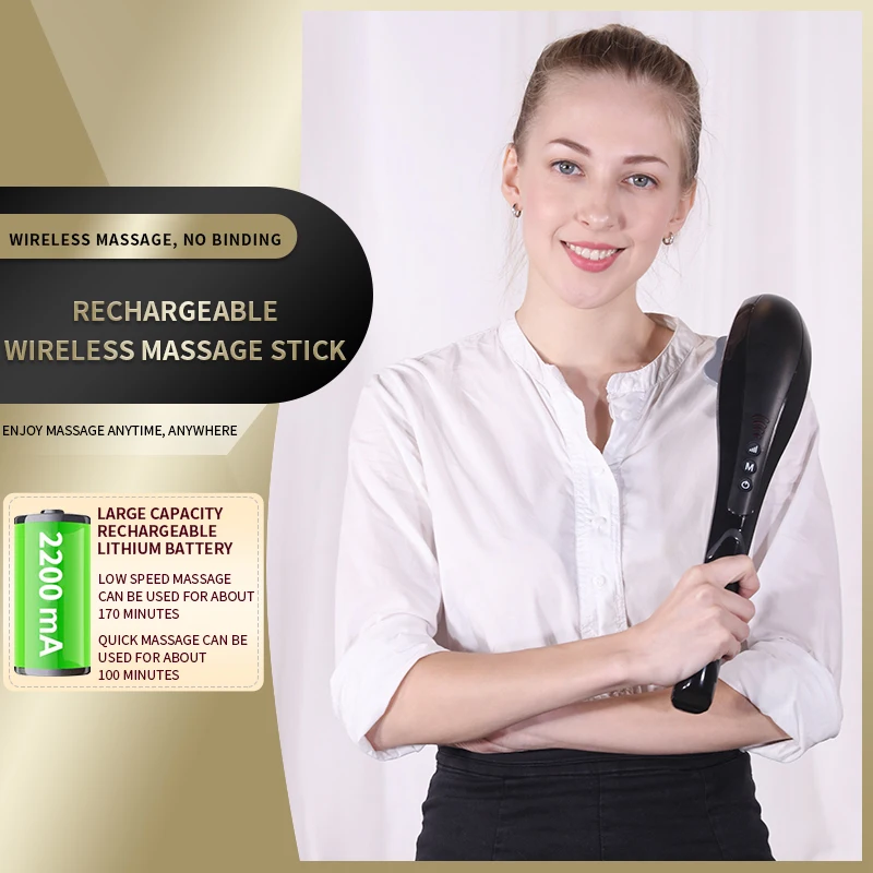 

5 In 1 wireless Electric Neck Massager Hammer Massage Back Relax Multifunctional Cervical Vertebra Roller Massage Stick