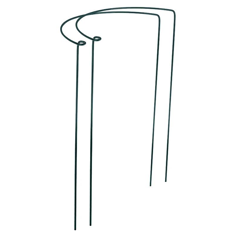 2 шт. опора для цветочных растений полукруглая металлическая рама